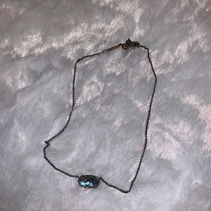 Black marble Kendra Scott Elisa necklace